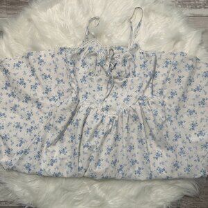 SHEIN Floral Corset Sundress, lace in front SIZE S